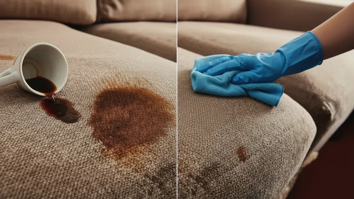 Effektiv fläckborttagning: så räddar du soffan från kaffefläckar