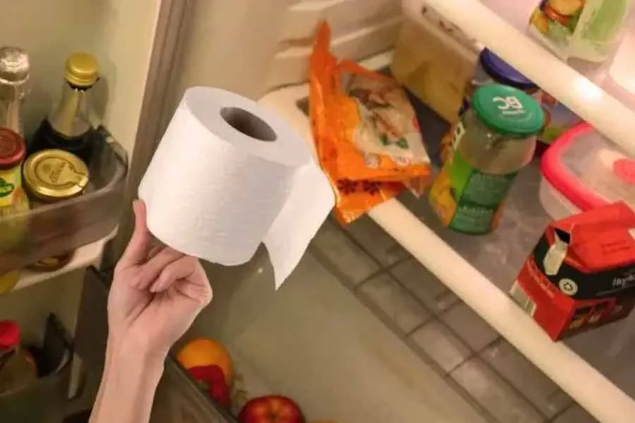 Ett oväntat hushållstips: toarullen i kylskåpet